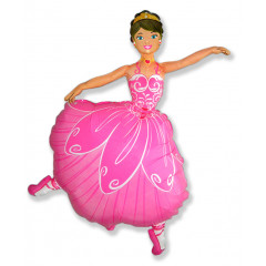 Воздушный шар фольгированный 14" Мини-фигура Балерина 36 см