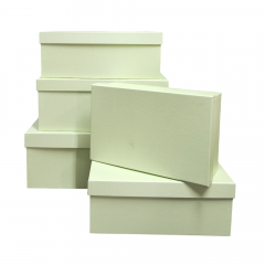 Набор подарочных коробок из 10 шт ПРЯМОУГОЛЬНИК 32,5*20*12,5/12*7*4 см МЕДОВАЯ ДЫНЯ