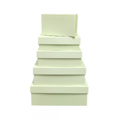 Набор подарочных коробок из 10 шт ПРЯМОУГОЛЬНИК 32,5*20*12,5/12*7*4 см МЕДОВАЯ ДЫНЯ