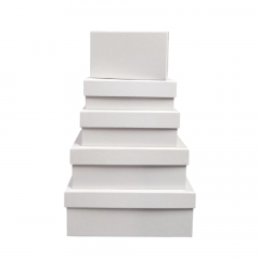 Набор подарочных коробок из 10 шт ПРЯМОУГОЛЬНИК 32,5*20*12,5/12*7*4 см СЕРАЯ ДЫМКА