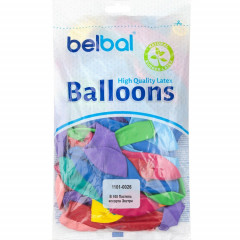 Воздушный шар латексный без рисунка 14" Пастель ассорти Экстра 50шт.