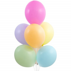 Воздушный шар латексный без рисунка 14" Пастель ассорти Экстра MACARON