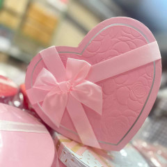 Коробка подарочная набор из 3 шт Сердце 21*20*9 см Роза КРАСНЫЙ