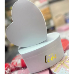 Коробка подарочная набор из 3 шт Сердце 23,5*22*10,5 см Love БЕЛЫЙ