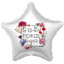 Воздушный шар фольгированный с рисунком 19"/48см ЗВЕЗДА С Днем Рождения!
