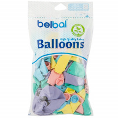 Воздушный шар латексный с рисунком 14" пастель шелкография Аниме 50 шт