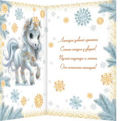 Открытка Волшебного Нового года! Символ года