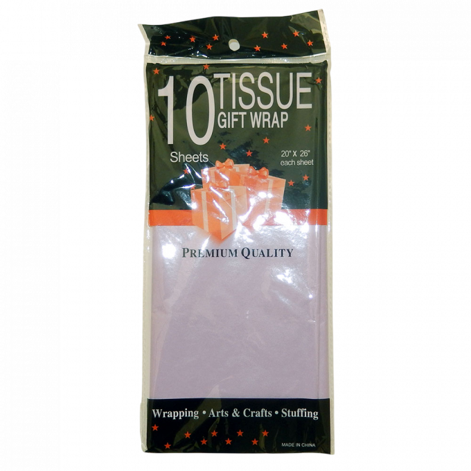 Бумага тишью 51*66 см СИРЕНЕВЫЙ СВЕТЛЫЙ 10 листов