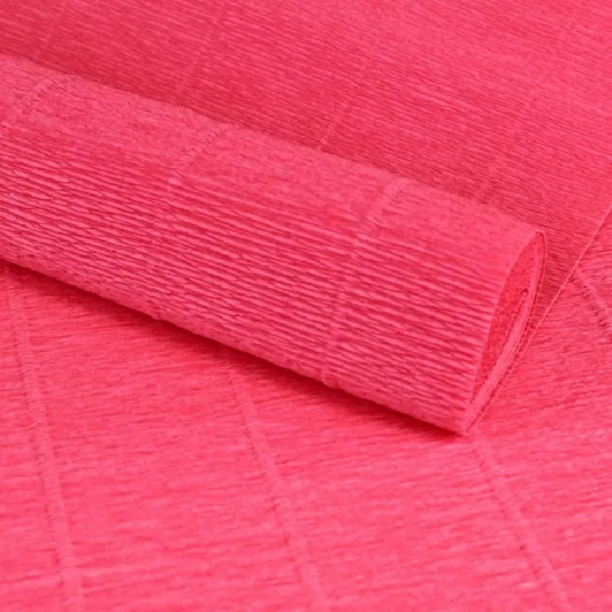 Бумага гофрированная простая 140гр 971 розово-персиковый
