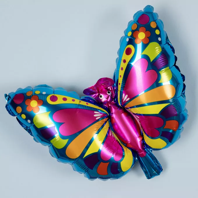 Воздушный шар фольгированный 16" Мини-Фигура Экзотическая бабочка 41 см