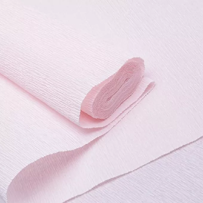 Бумага гофрированная простая 180гр 616 бледно-розовый