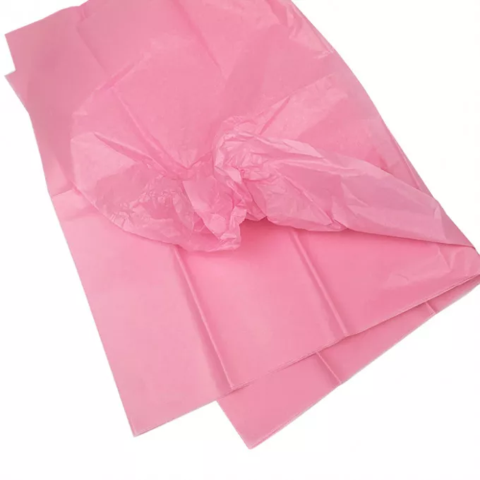 Бумага тишью 51*66 см 10 листов Розовая