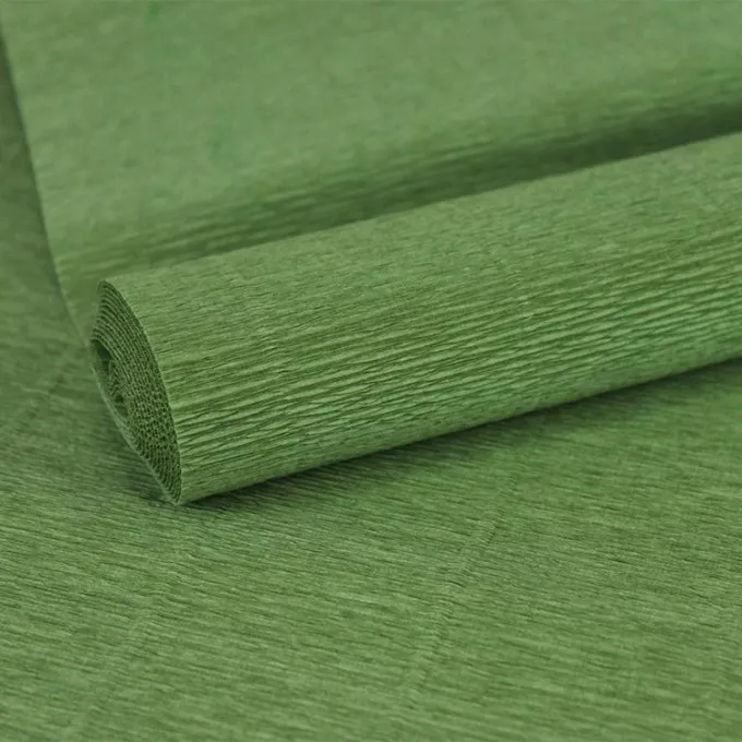 Бумага гофрированная простая 140гр светло-зеленый