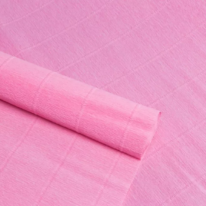 Бумага гофрированная простая 180гр 549 светло-розовая