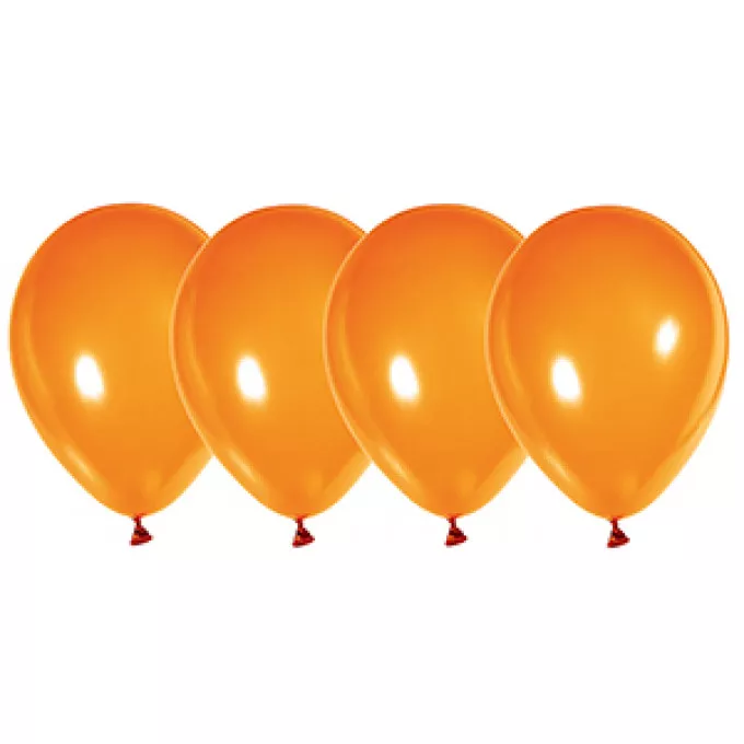 Воздушный шар латексный без рисунка 12" (ПАСТЕЛЬ) стандарт, Оранжевый