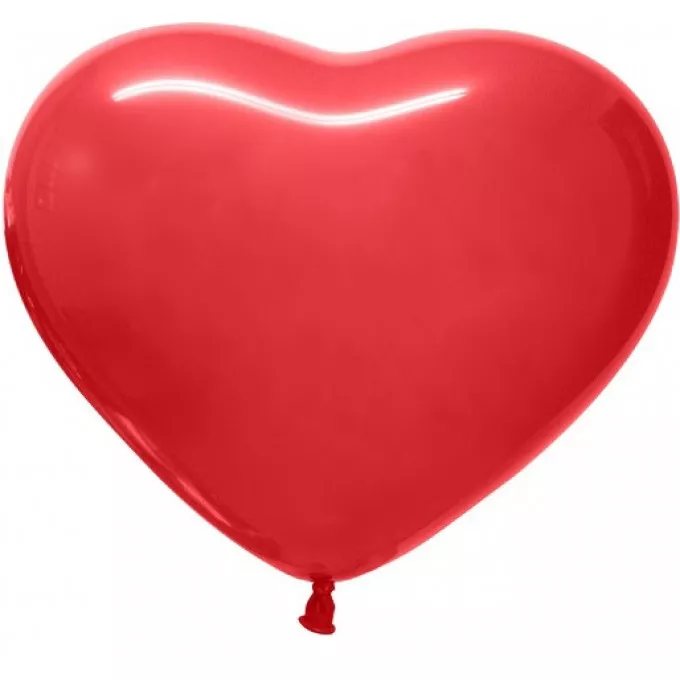 Воздушный шар сердце 24" стандарт Красный