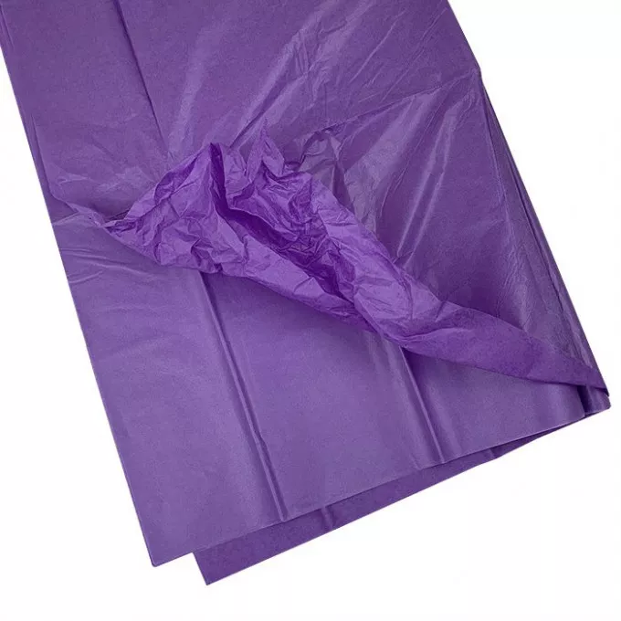 Бумага тишью 51*66 см 10 листов фиолетовая