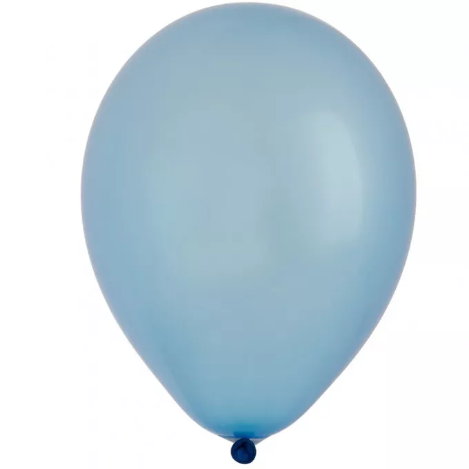 Воздушный шар латексный 12" Метал Синий/ Blue