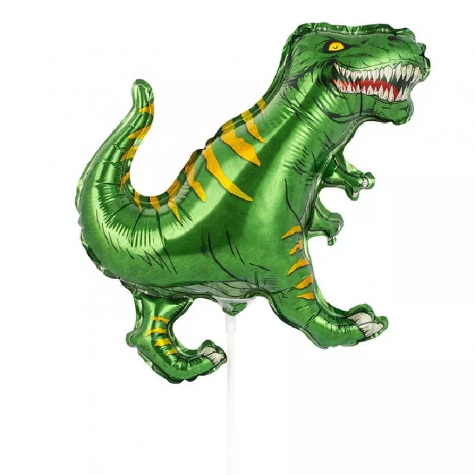 Воздушный шар фольгированный мини-фигура 12" Динозавр зеленый